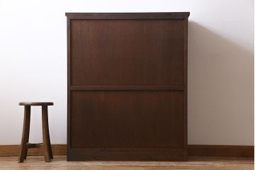 ラフジュ工房オリジナル　リメイク家具　アンティークの書院戸を使った和モダンな戸棚(ガラス戸棚、収納棚、サイドボード、組子)(1)