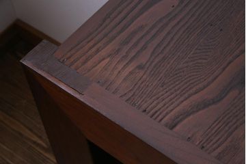 アンティーク家具　和製アンティーク　上手物!六尺　前面総ケヤキ材 美しい杢目を堪能できる箪笥サイドボード(収納箪笥、夜具箪笥、水屋箪笥)
