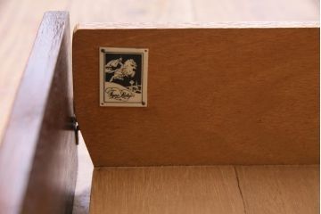 アンティーク家具　イギリスアンティーク　Fyne Ladye　オーク材　シックなレコードケース(ドロワー、脚付チェスト、ミュージックキャビネット)