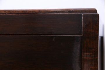 アンティーク家具　イギリスアンティーク　Fyne Ladye　オーク材　シックなレコードケース(ドロワー、脚付チェスト、ミュージックキャビネット)