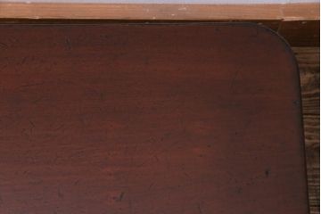 レトロ家具　昭和レトロ　古い木の風合いが味わいのある角ちゃぶ台(ローテーブル)