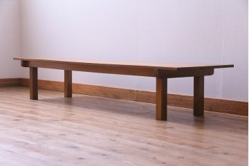 レトロ家具　昭和レトロ　木の明るい色味が優しげな裁ち板(ローテーブル)
