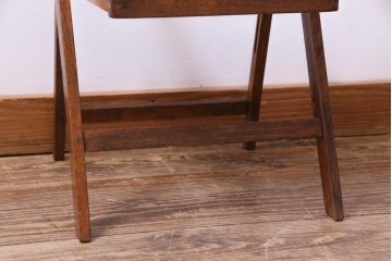 ヴィンテージ家具　ビンテージ　ブナ材　素朴な風合いが温もり溢れるフォールディングチェア(折り畳みチェア、椅子)