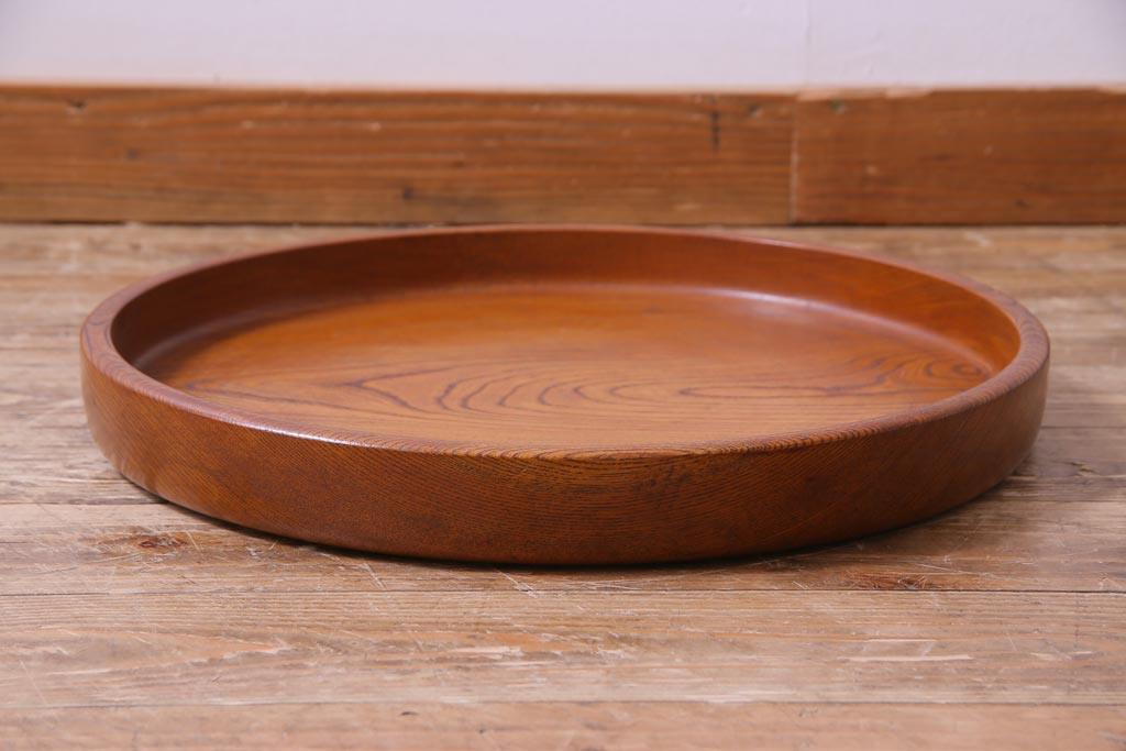 木製円形　お盆　けやき Amazon｜woodpecker 丸盆 トレー 木製 ケヤキ 日本製 天然木 ケヤキの