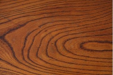 昭和レトロ　ケヤキ材　シンプルなデザインに杢目が映える丸型お盆