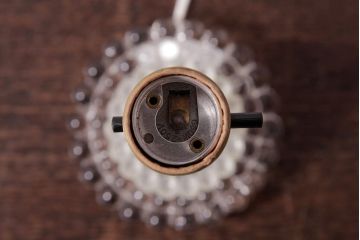アメリカビンテージ　シェードがおしゃれなスタンドライト(テーブルランプ)