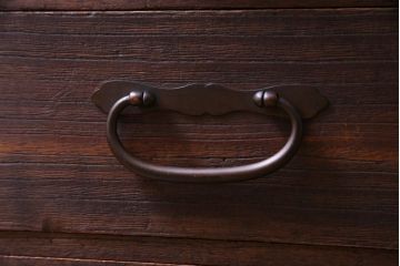 アンティーク家具　和製アンティーク　桐材　銅金具　味わい感じる佇まいが魅力の小箪笥(小引き出し)