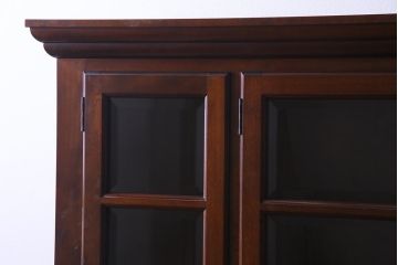 中古　松本民芸家具　西洋家具のような佇まいの食器棚(キャビネット、収納棚)(定価約110万円)