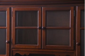 中古　松本民芸家具　西洋家具のような佇まいの食器棚(キャビネット、収納棚)(定価約110万円)