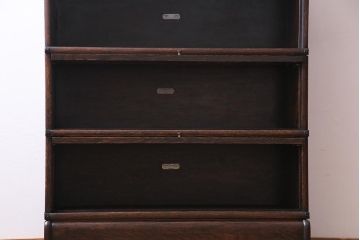 イギリスアンティーク 　オーク材　グローブヴェルニッケ社製　重厚感漂う上質なスタッキングブックケース(本箱、収納棚、キャビネット)