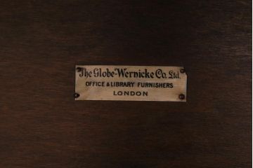 イギリスアンティーク 　オーク材　グローブヴェルニッケ社製　重厚感漂う上質なスタッキングブックケース(本箱、収納棚、キャビネット)