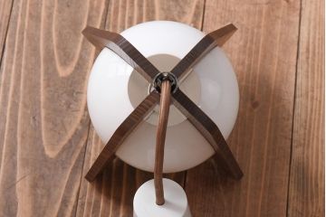 昭和期　松下電工　レトロモダンな木製のペンダントライト(天井照明、吊り下げ照明)