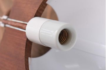 昭和期　松下電工　レトロモダンな木製のペンダントライト(天井照明、吊り下げ照明)