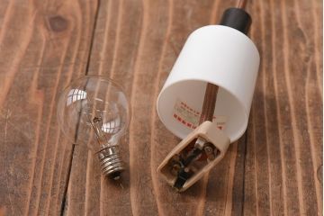 昭和期　松下電工　レトロモダンな木製のペンダントライト(天井照明、吊り下げ照明)