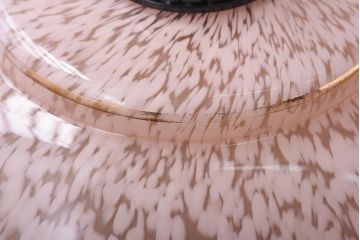 イギリスビンテージ　気品が漂うマーブルガラスのシェード(ペンダントライト、天井照明)