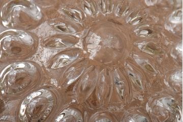 昭和中期　和洋どちらの空間にも合わせやすいガラスグローブのペンダントライト(天井照明、吊り下げ照明)