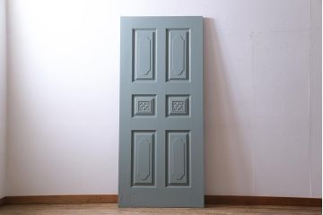 ペイント建具　DIY　花のレリーフが目を引くフレンチなドア(扉、建具)(1)