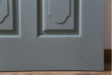 ペイント建具　DIY　花のレリーフが目を引くフレンチなドア(扉、建具)(1)