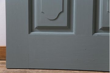 ペイント建具　DIY　花のレリーフが目を引くフレンチなドア(扉、建具)(1)
