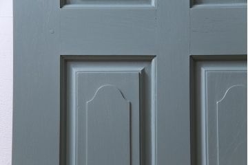 ペイント建具　DIY　花のレリーフが目を引くフレンチなドア(扉、建具)(2)