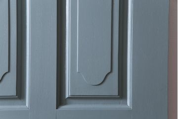 ペイント建具　DIY　花のレリーフが目を引くフレンチなドア(扉、建具)(2)