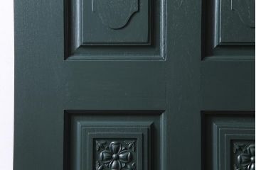 ペイント建具　DIY　花のレリーフがクラシカルなドア(扉、建具)(2)