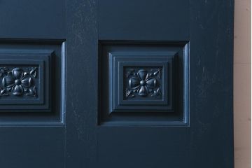 ペイント建具　DIY　花のレリーフがクラシカルなドア(扉、建具)(3)