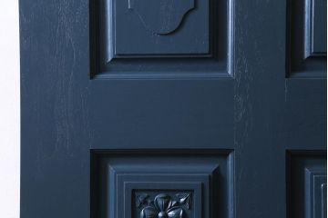 ペイント建具　DIY　花のレリーフがクラシカルなドア(扉、建具)
