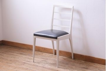 ペイント家具　細身のフレームがおしゃれなダイニングチェア(ワークチェア、椅子、イス)(R-032847)