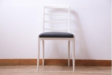 ペイント家具　細身のフレームがおしゃれなダイニングチェア(ワークチェア、椅子、イス)(R-032847)