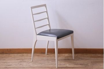 ペイント家具　細身のフレームがおしゃれなダイニングチェア(ワークチェア、椅子、イス)(R-032847)
