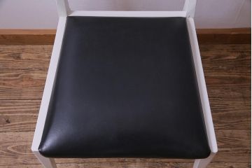 ペイント家具　細身のフレームがおしゃれなダイニングチェア(ワークチェア、椅子、イス)(R-032847)