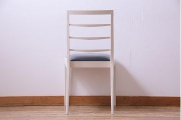ペイント家具　細身のフレームがおしゃれなダイニングチェア(ワークチェア、椅子、イス)(R-032847)