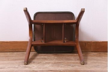 ヴィンテージ家具　ビンテージ　秋田木工　ブナ材　シンプルなデザインがお洒落なスタッキングスツール(スツール、椅子)