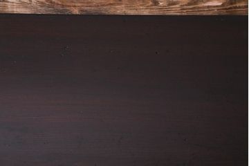 アンティーク家具　和製アンティーク　鉄脚　味のある趣の栓材製ちゃぶ台(花台、飾り台)