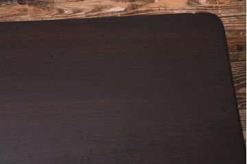 アンティーク家具　和製アンティーク　鉄脚　味のある趣の栓材製ちゃぶ台(花台、飾り台)