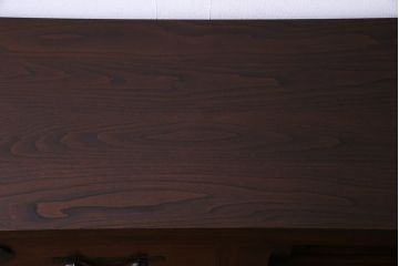 アンティーク家具　和製アンティーク　最高級品!　天板栗材　太い框が存在感を放つ明治期の箪笥サイドボード(リビングボード、水屋箪笥)