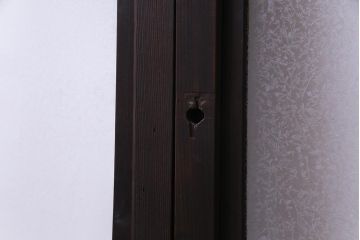 大正ロマン　結霜ガラス 太めのフレームが存在感を放つモダンなガラス戸(窓、引き戸、建具)4枚組