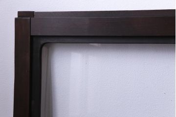 大正ロマン　結霜ガラス 太めのフレームが存在感を放つモダンなガラス戸(窓、引き戸、建具)4枚組