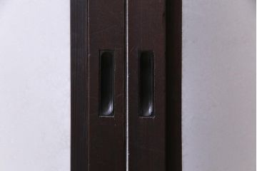 大正ロマン　結霜ガラス 太めのフレームが存在感を放つモダンなガラス戸(窓、引き戸、建具)4枚組