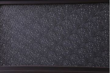 大正ロマン　ダイヤガラス入り!太めのフレームが存在感を放つモダンなガラス戸(窓、引き戸、建具)4枚組