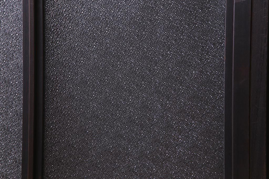 大正ロマン　ダイヤガラス 太めのフレームが存在感を放つモダンなガラス戸(窓、引き戸、建具)2枚組