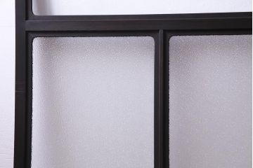 大正ロマン　ダイヤガラス 太めのフレームが存在感を放つモダンなガラス戸(窓、引き戸、建具)2枚組
