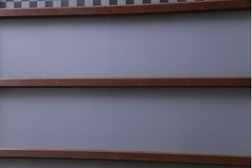 昭和レトロ　異なるガラスを組み合わせたシンプルな引き戸(ガラス戸、建具)4枚組