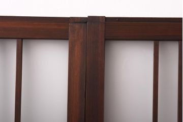 昭和初期　ラフジュオリジナルガラス　レトロモダンなガラス戸2枚セット(サッシ、窓、引戸)