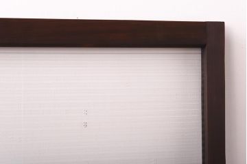 昭和レトロ　モールガラスがモダンでおしゃれなガラス戸2枚セット(サッシ、窓、引戸)