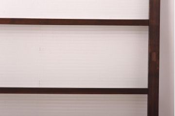 昭和レトロ　モールガラスがモダンでおしゃれなガラス戸2枚セット(サッシ、窓、引戸)