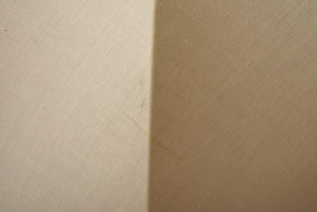 レトロ　大きなキャンバスシェードが可愛いテーブルランプ(スタンドライト、卓上照明)