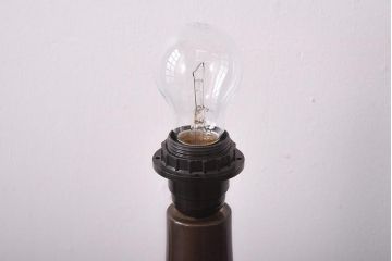 レトロ　大きなキャンバスシェードが可愛いテーブルランプ(スタンドライト、卓上照明)