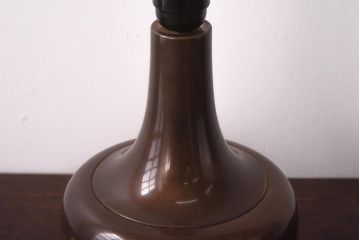 レトロ　大きなキャンバスシェードが可愛いテーブルランプ(スタンドライト、卓上照明)